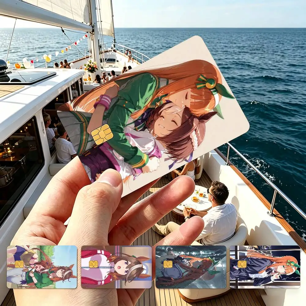 

Special Week Silence Suzuka Tokai Teio Vodka Anim Credit Card HD Stickers Game Card Decal Small Chip Waterproof Sticker Gift