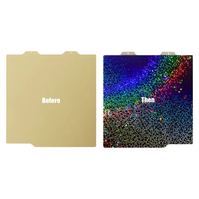 

D7YC Textured PEI Build Plate For 3D Printers 184mm Sprinkle Gold Sparkling Plan Heat Resistant Flexible Removable Face