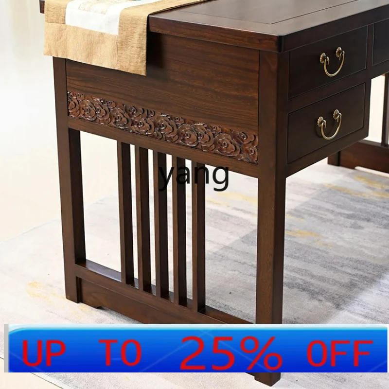 Lhh new Chinese desk and chairs all solid wood home office