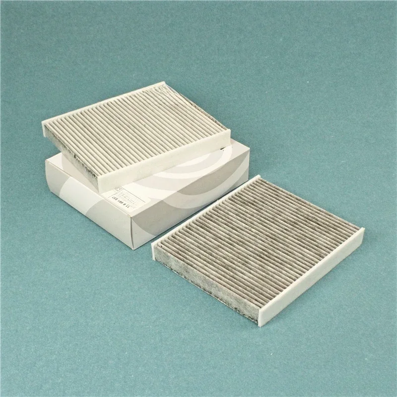 2Pcs Car Cabin Air Filter Conditioner 64116991537 For BMW F01 F02 F06 F07 F10 F11 518d 520d 523i 525 528 530 535 640 730d 740Li