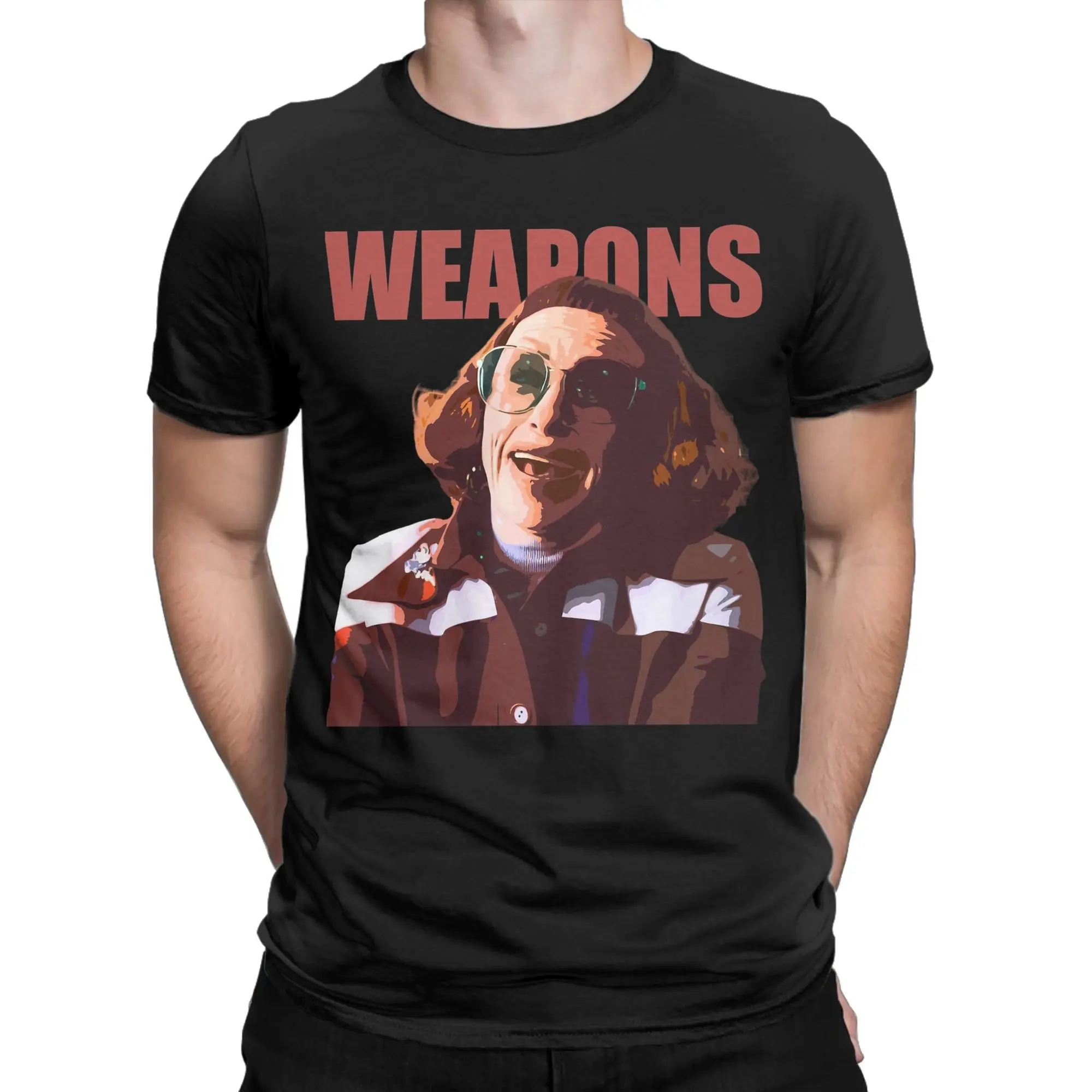 Aunt Gladys Weapons 2025 T-Shirt Summer Leisure T Shirts Men's Pure Cotton O-Neck Plus Size Clothing Short-Sleeved Tops