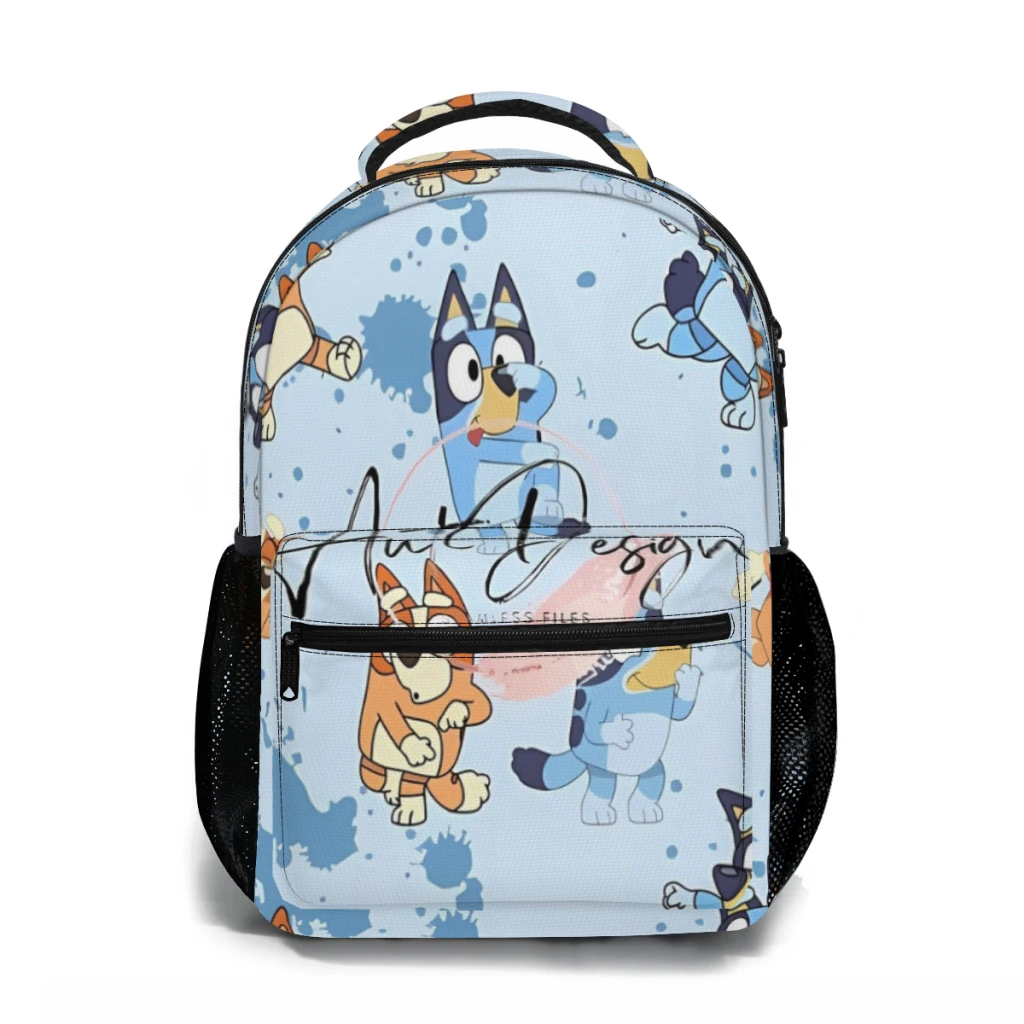 

Cartoon Bule-y Dog Cute_IFKTYK Versatile Backpack Large Capacity Waterproof Backpack Washable Computer Bag Unisex