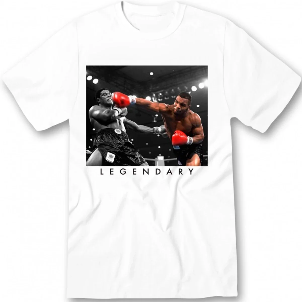 Mike streetwear camiseta vintage de moda para fanáticos del boxeo, Tyson Legendary Manga corta de algodón para hombre, cuello redondo, verano,