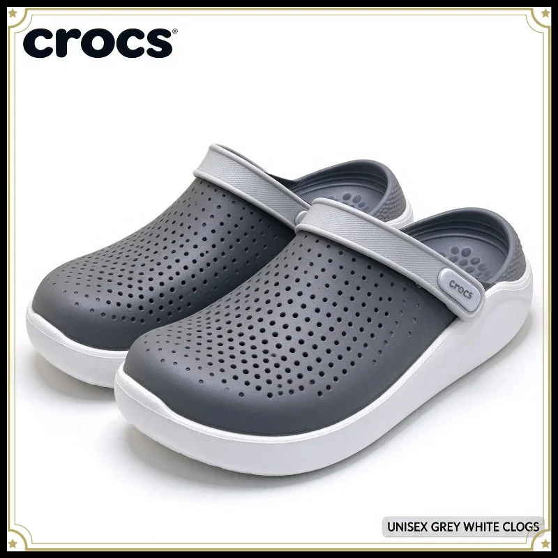 Standard Crocs New Mesh Kroger Hole Shoes Summer Men and Women Outdoor Breathable Non-slip Sports Cool Slippers