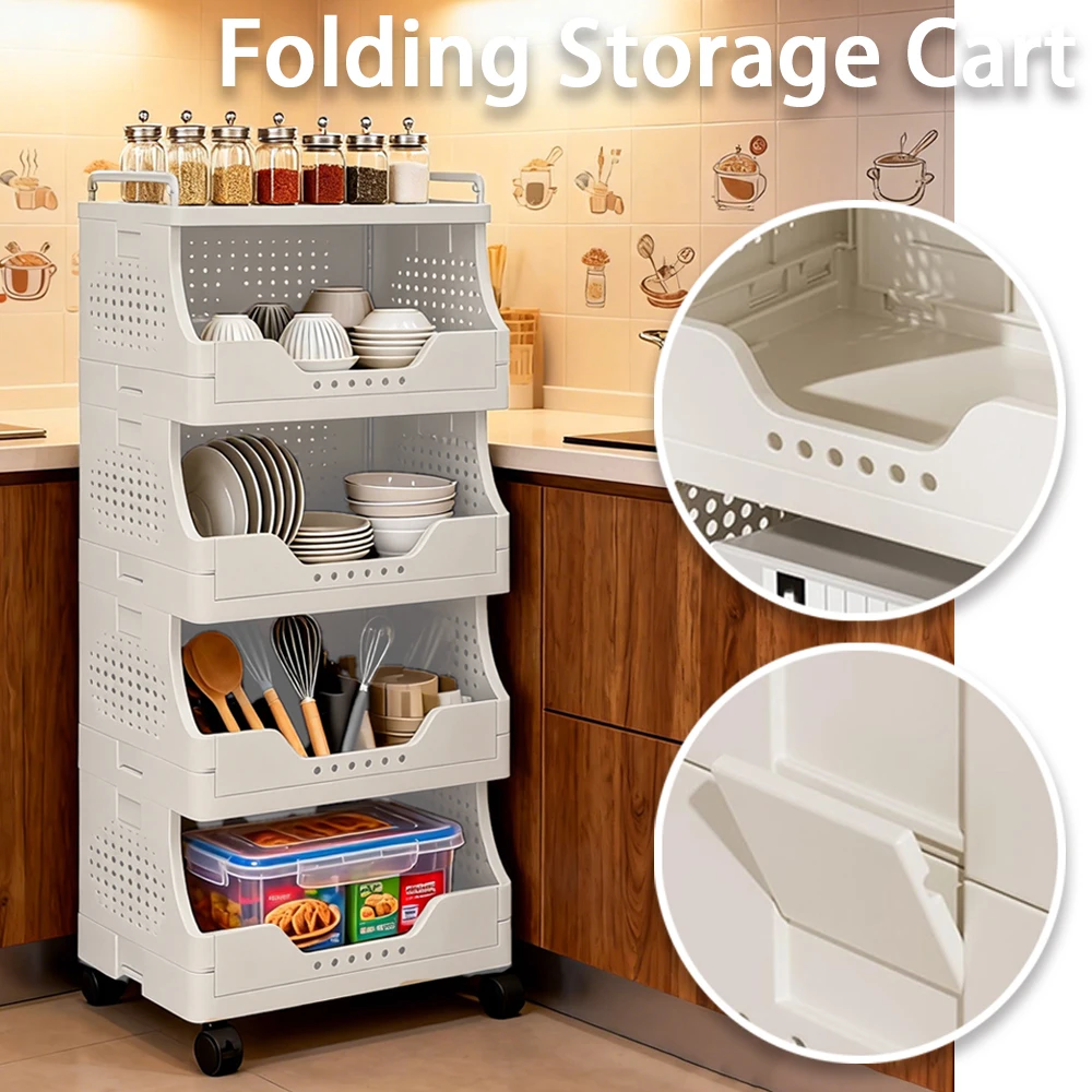 

2/3/4/5 Layers Trolley Bookshelf Kitchen Storage Slit Storage Cabinet Bathroom Living Room Home Organizer Rack Kitchen Corner