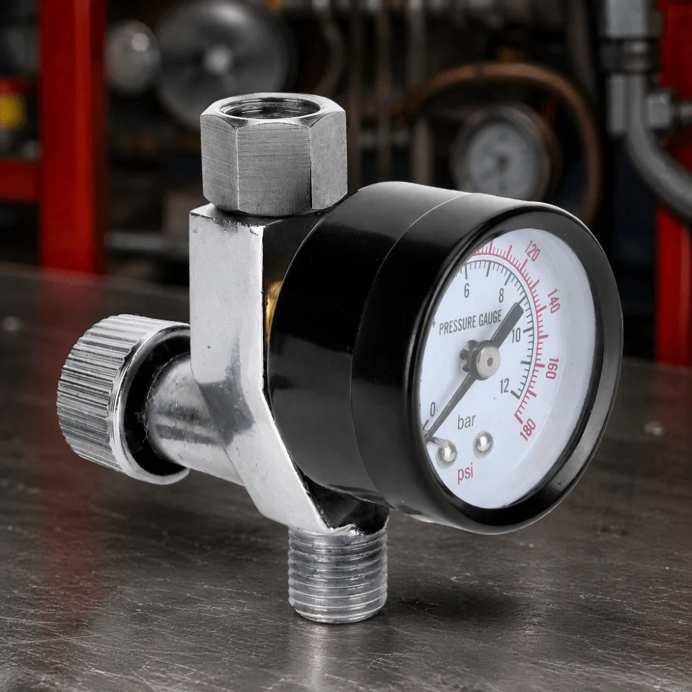 0-180 PSI Range Air Pressure Regulator Sensitive Precision Adjustable Air Regulator Pneumatic Tool Regulator Air Compressor