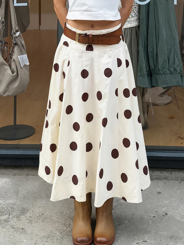 

Trendix модная юбка в горошек для женщин 202, осень-зима, уличная плиссированная юбка макси с высокой талией, вечерние клубные повседневные элегантные юбки, новинка