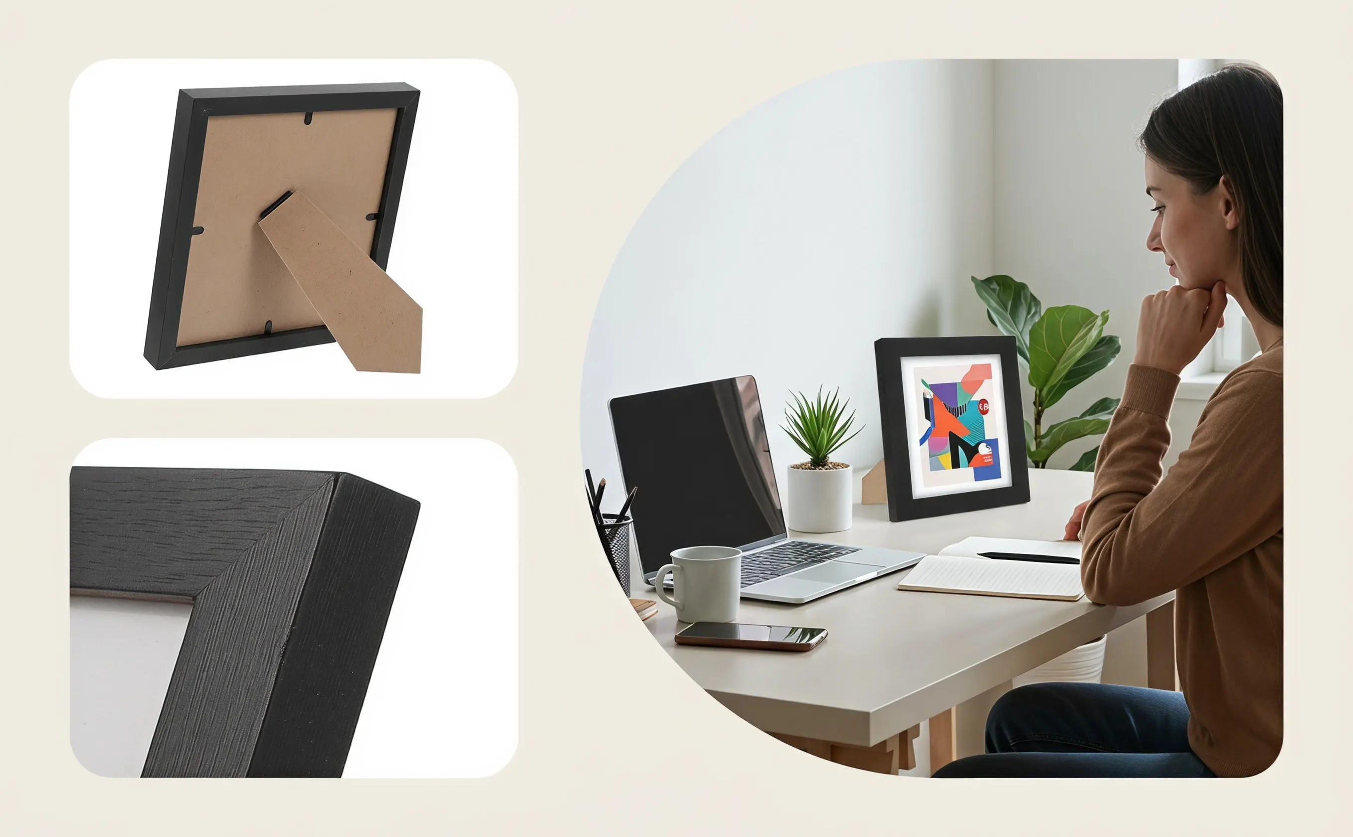 Minimalist Cd Frame Display Suitable for Home Office Photo Vinyl Record Picture Display Frame Cd Organizer Solutions