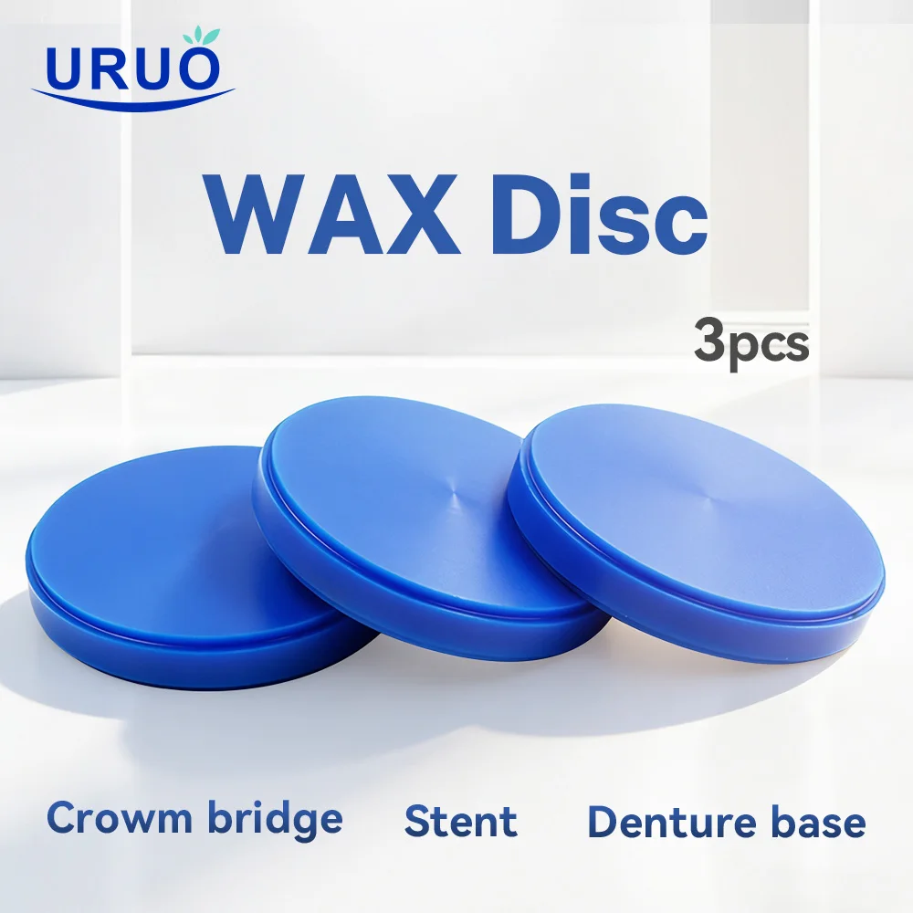 

Набор из 3-х восковых дисков для зуботехнических лабораторий (98 мм, открытая система), материалы и инструменты для CAD/CAM, литья и фрезерования: синий, серый, белый, коричневый восковые блоки