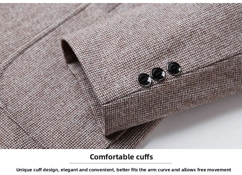 Herrenblazer, einfarbig, für Hochzeiten, Freizeit, Gastgeber, Gentleman, schmal geschnitten, trendig, vielseitig, Business-Blazer – Detail 16