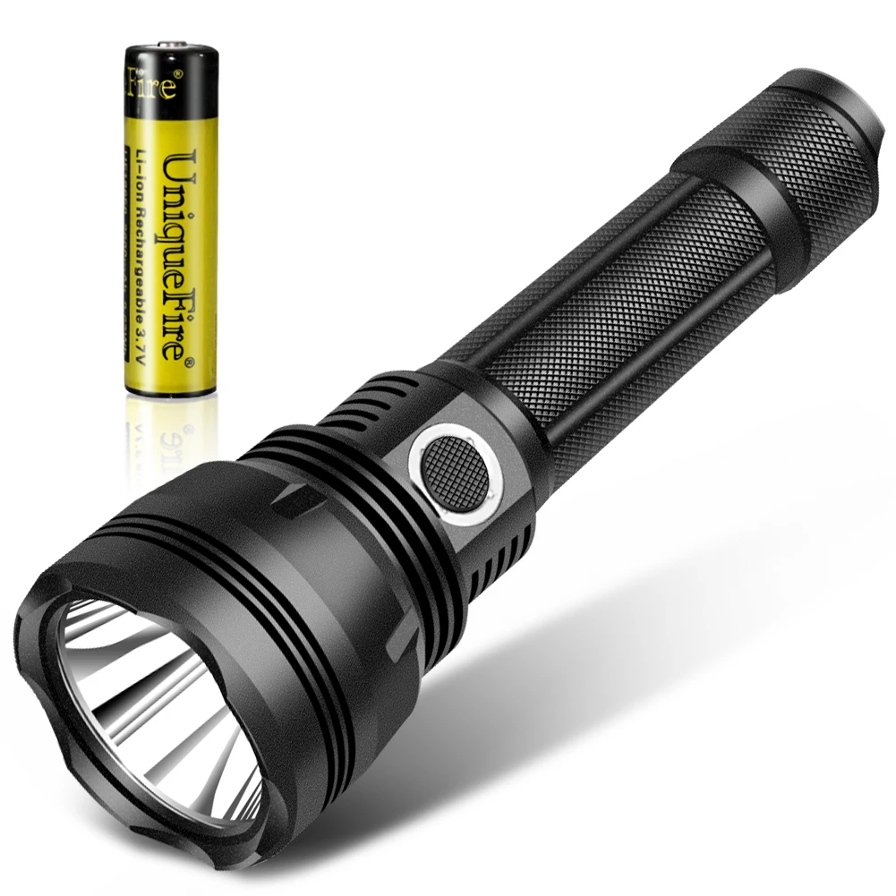 

UniqueFire 2201 XM-L2 LED Tactical Flashlight Outdoor Super Bright Dual Switch Zoomable 5 Modes White Light with Battery Hunting