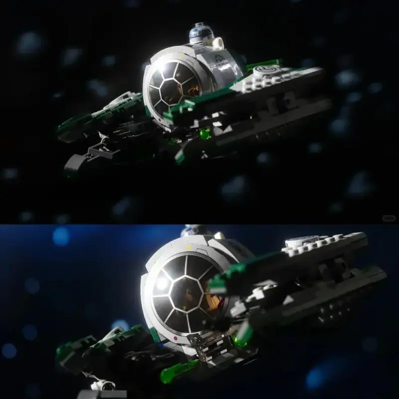 299 قطعة MOC Jedi Starsfighter مجموعة مكعبات البناء متوافقة 75360 لتقوم بها بنفسك نموذج لغز لعبة عيد الميلاد هدية عيد ميلاد للأصدقاء