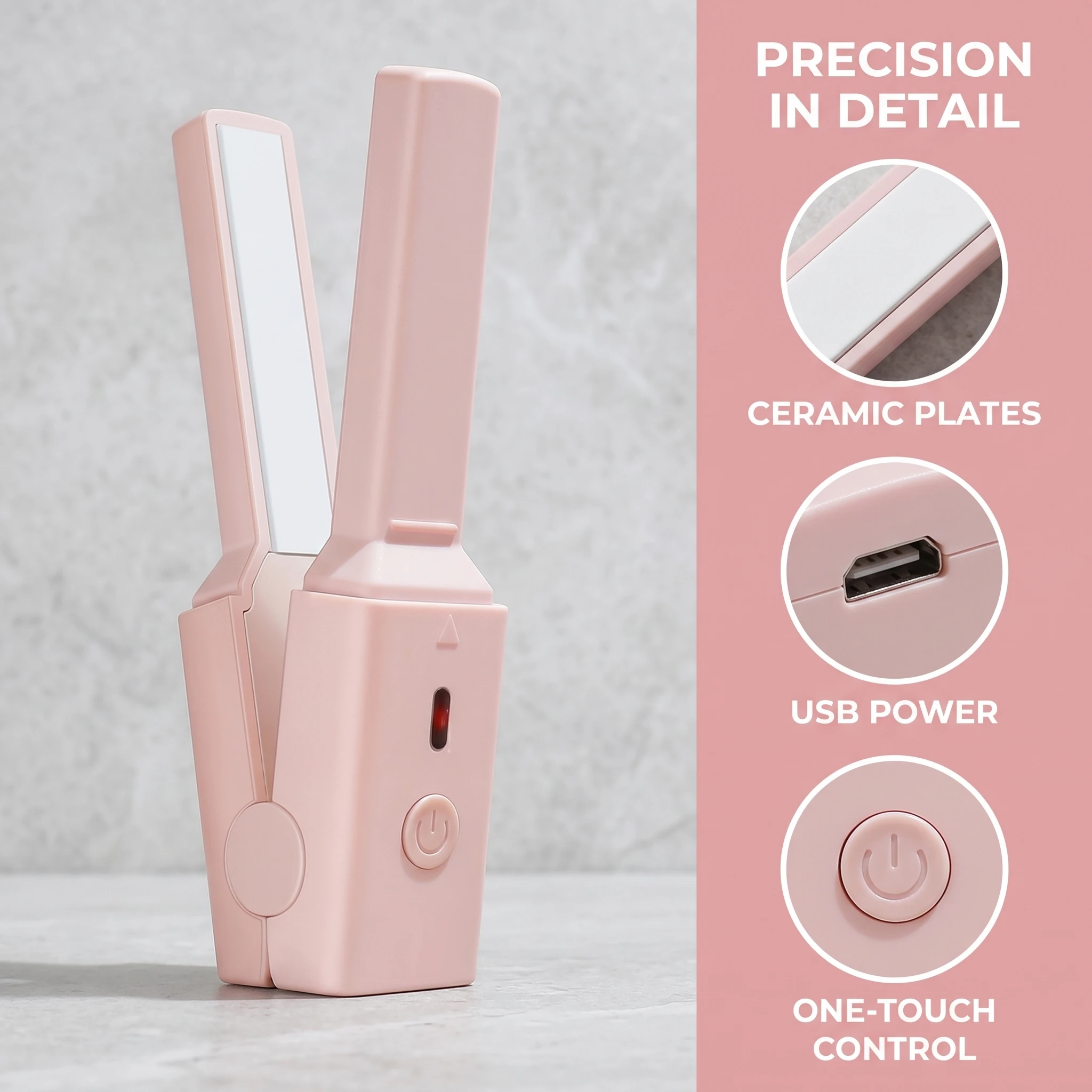 

Mini Hair Straightener Straight Roll Dual-purpose Electric Curling Iron Does Not Hurt The Hair Splint Dormitory Portable Bangs