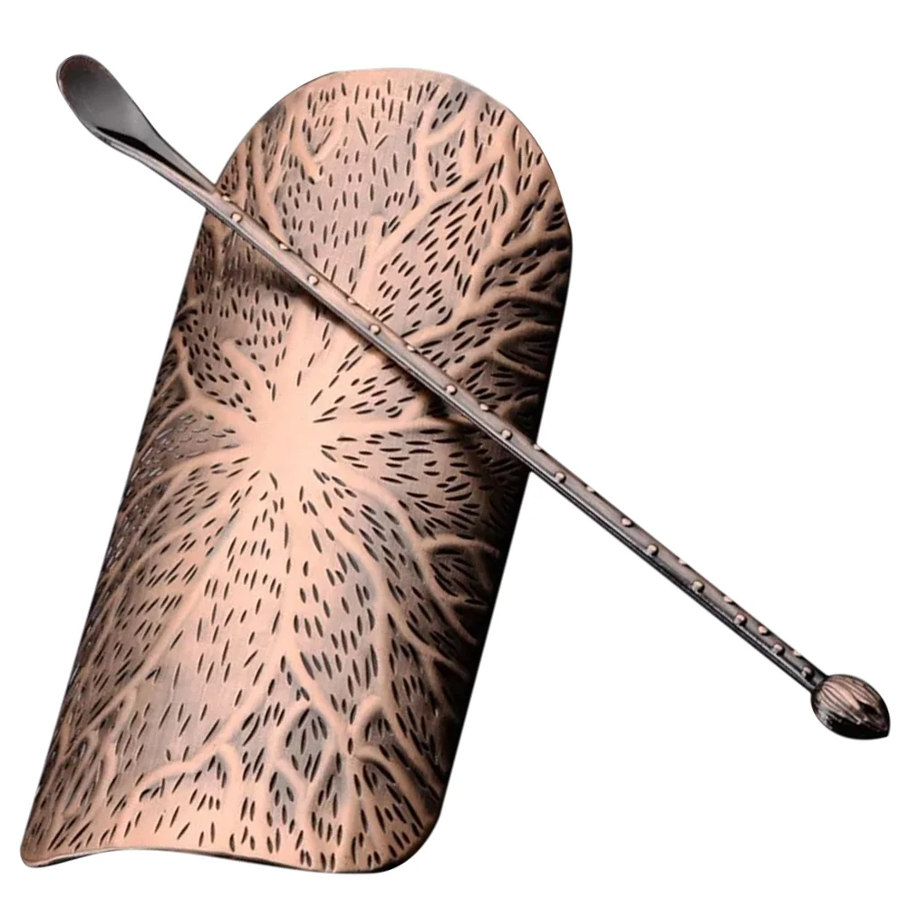 Alipis Japanese Tea Set Mini Container Measuring Spoon Matcha Scoop Coffee Bean Salt Alloy Presentation Vessel Bulk Tea Pan