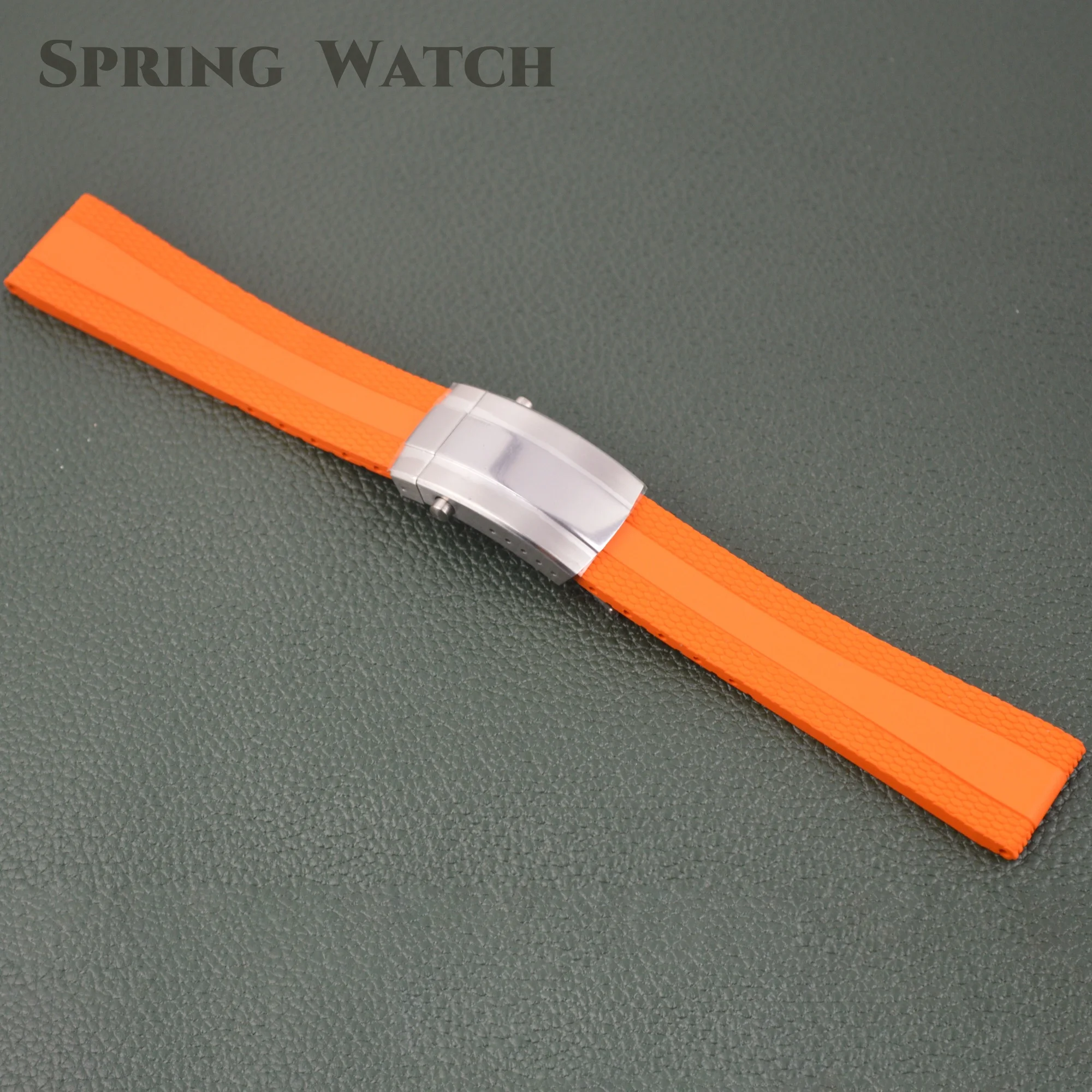 Rubber Watch Band for SUPEROCEAN Fluororubber Watch Strap 22mm Watch Band Stainless Steel Buckle Mod Watch Bracelet