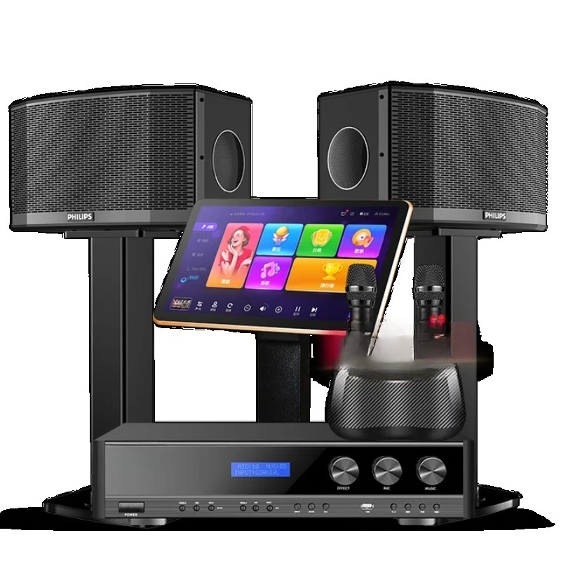

Family ktv audio set, full set of singing equipment, power amplifier and speaker combination