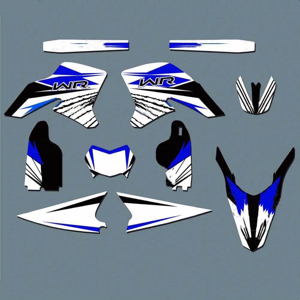 6 styles Motocross GRAPHICS DECALS Stickers for YAMAHA WR250X WR250R 2008 2009 2010 2011 2012 2013 2014 2015 2016 2017 2018-2020