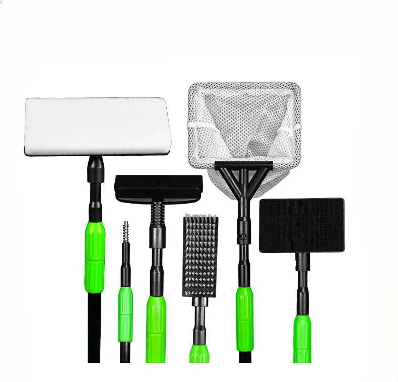 Fish tank cleaning artifact brush no dead angle cleaning tool long handle set