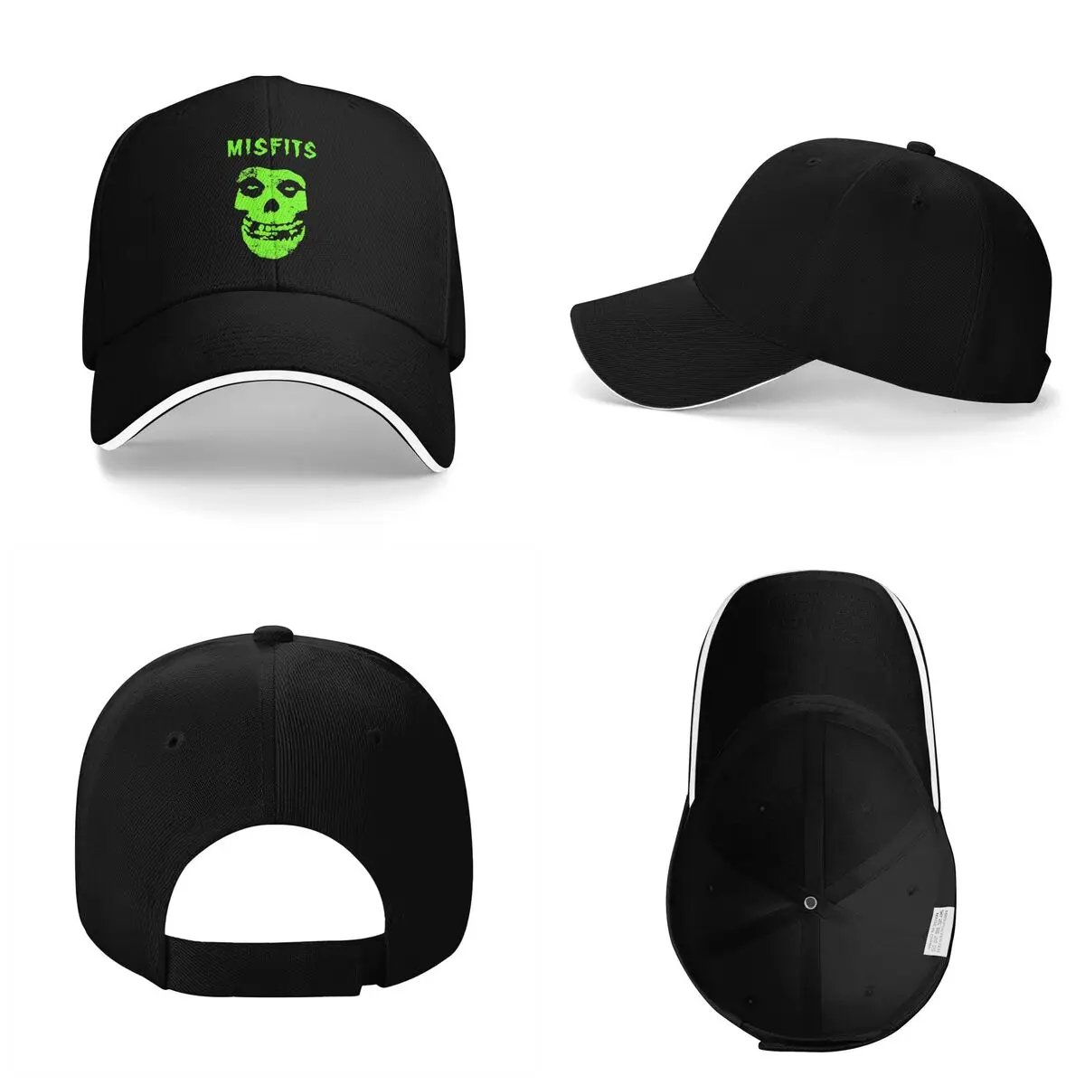 Unisex Baseball Hats Misfits Rock Band Skull Horror Outdoor Streetwear Summer Sports Baseball Caps Hip Hop Cap Casquette Hats