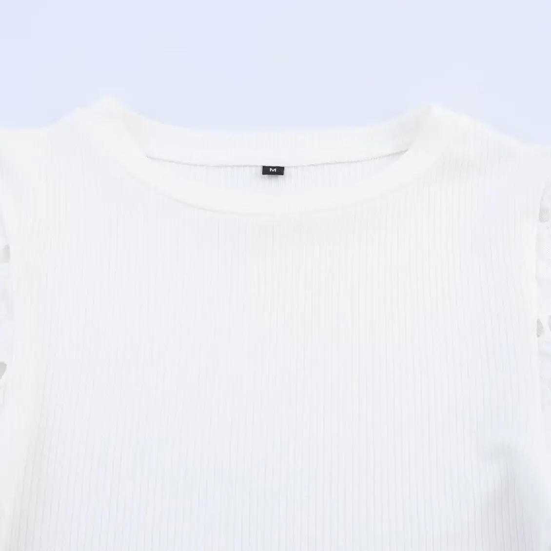 ZAB automne nouveau femmes Faion Design brodé Sve T-irt coupe droite ort Sve rond Ne couleur Pure trajet Sle