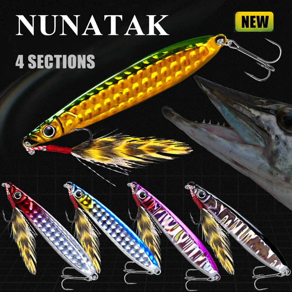 2024 NUNATAK HOT Jigging Lure Metal JIG Bait 10g15g20g30g Saltwater Boat Fishing Bait Sinking Bait Sea Bass Lures Fishing Tackle