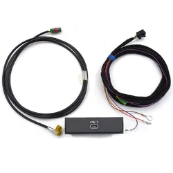 Para Audi A4 B9 A5 Q5 6 pines MIB3 Carplay teléfono inteligente automático 1X USB/AUX-IN interfaz interruptor y Cable 8W 0035708 A 8W0 035 708 A