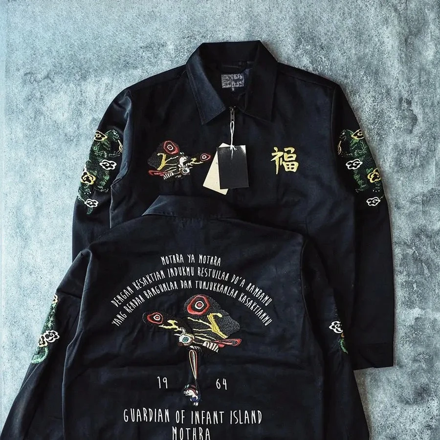 2026 New STUO piggy full embroidered Vietnamese tooling jacket