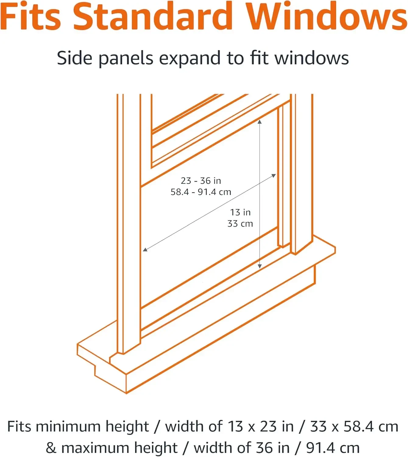 Aire acondicionado de ventana Basics con control mecánico, 5000 BTU, enfría hasta 150 m2. Pie, Unidad de CA blanca