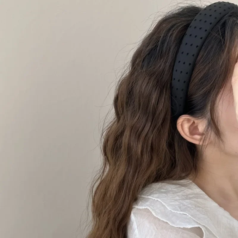 2pc European and American Retro Pink Heart Headband Women Girls Hair Bands Elegant Hairband for Holiday Party Hair Accessories
