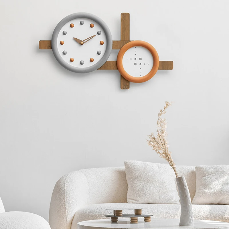 Y*-Creative Simple Wall Clocks Modern Interior Aesthetic Design Silent Creative Clock Wall Minimalist Nordic Horloge Home Decor