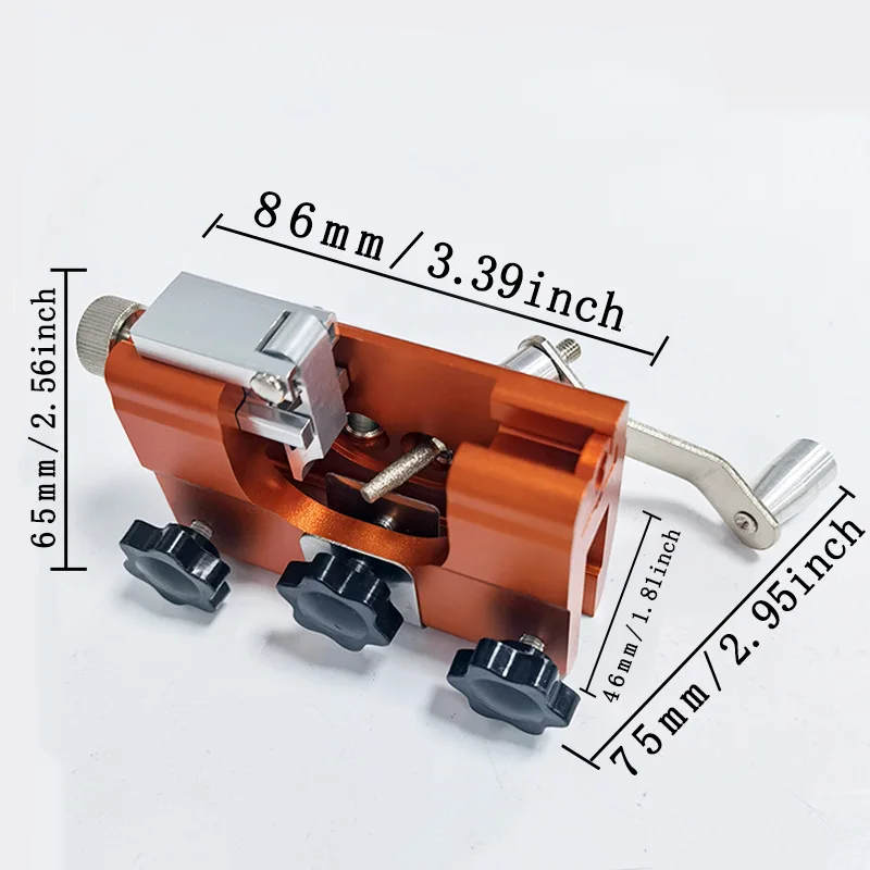 Imagem -04 - Portátil Chain Saw Sharpener Kit Jig Rápido Chainsaw Sharpener Carpintaria Sharpening Stone Hand Crank Tool