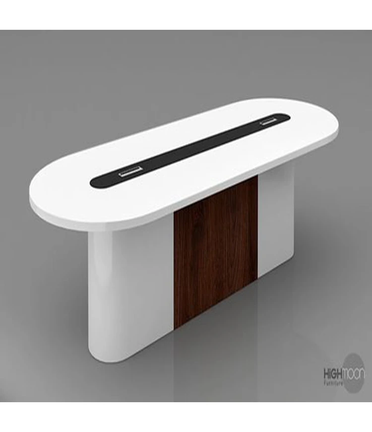 Stylish group meeting artificial stone meeting table conference modern