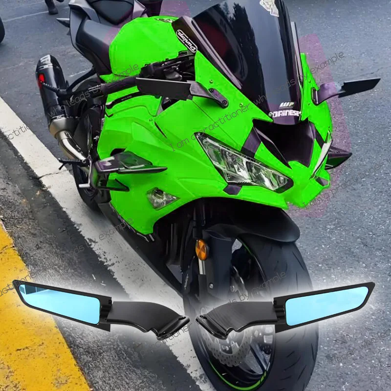 

For Kawasaki Ninja 400/650 2018-2023 Fixed Wind Wing Rearview Mirror Reflector Air Knife