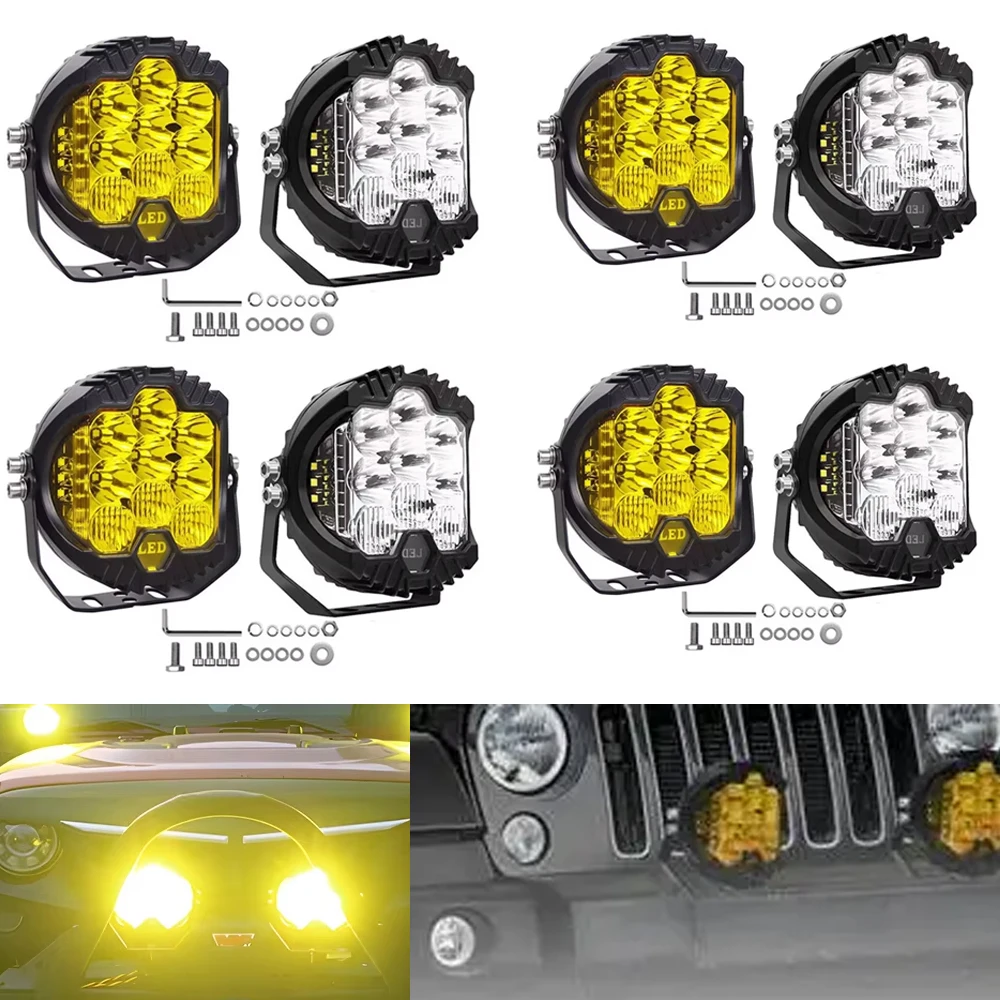 LED Sport Work Lamps 3'' 5'' 7'' Automobile For Offroad Lada 4X4 Vehicle Auxiliary Lights Led 7Inch Jeep Combo Driving Headlamp