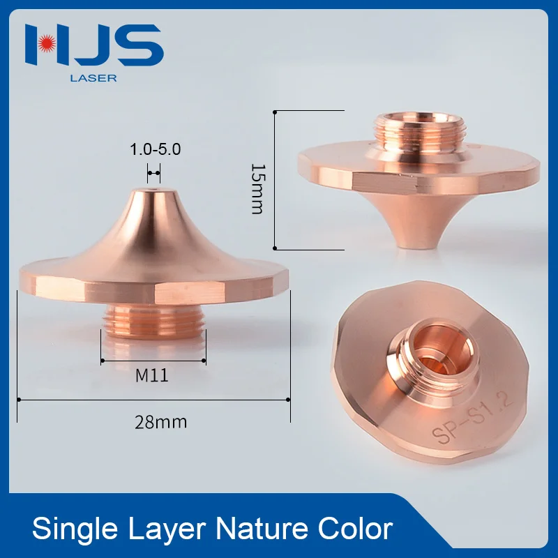 SP-S High Speed D28 Laser Nozzles Caliber1.0-7.0mm Laser Cutting Nozzle for HANS Raytools Cutting Head Consumables