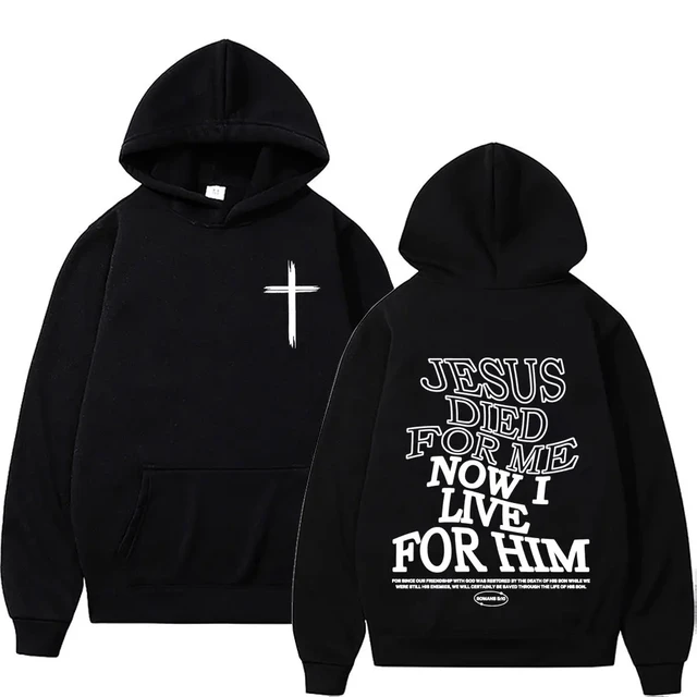 Sudadera con capucha de estetica cristiana para hombre ropa de calle con estampado de letras de Jesus sudadera Vintage sudaderas con capucha casuales de moda Y2K AliExpress