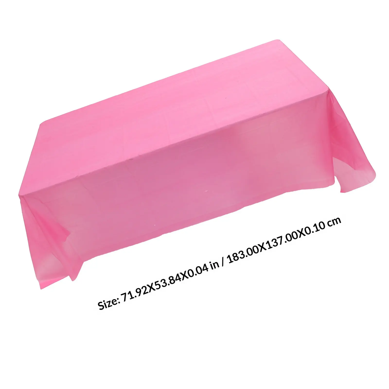 5Pcs Premium Plastic Tablecloth Rectangular Disposable Table Cover for Birthday Party Supplies Table Skirt Stain Resistant Easy