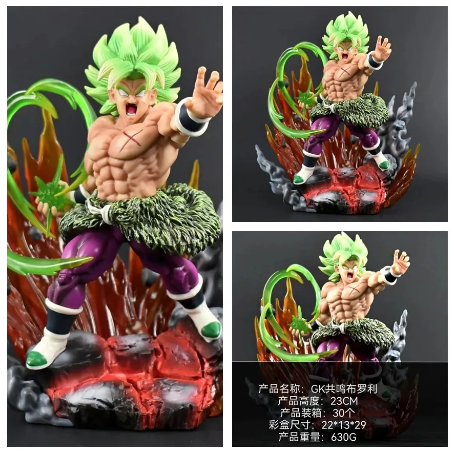 

Original 19cm Dragon Ball Z Broly Figures Gk Figures Broli Anime Pvc Model Collection Ornamen Toys Desktop Decoration Gifts Toys