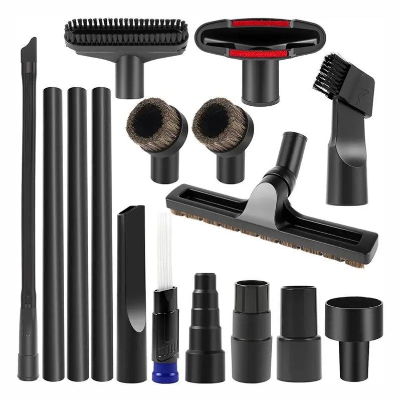 B83B-Universal Vacuum Attachments Kit(16PCS) With 5-In-1 Adapter For Shop Vac