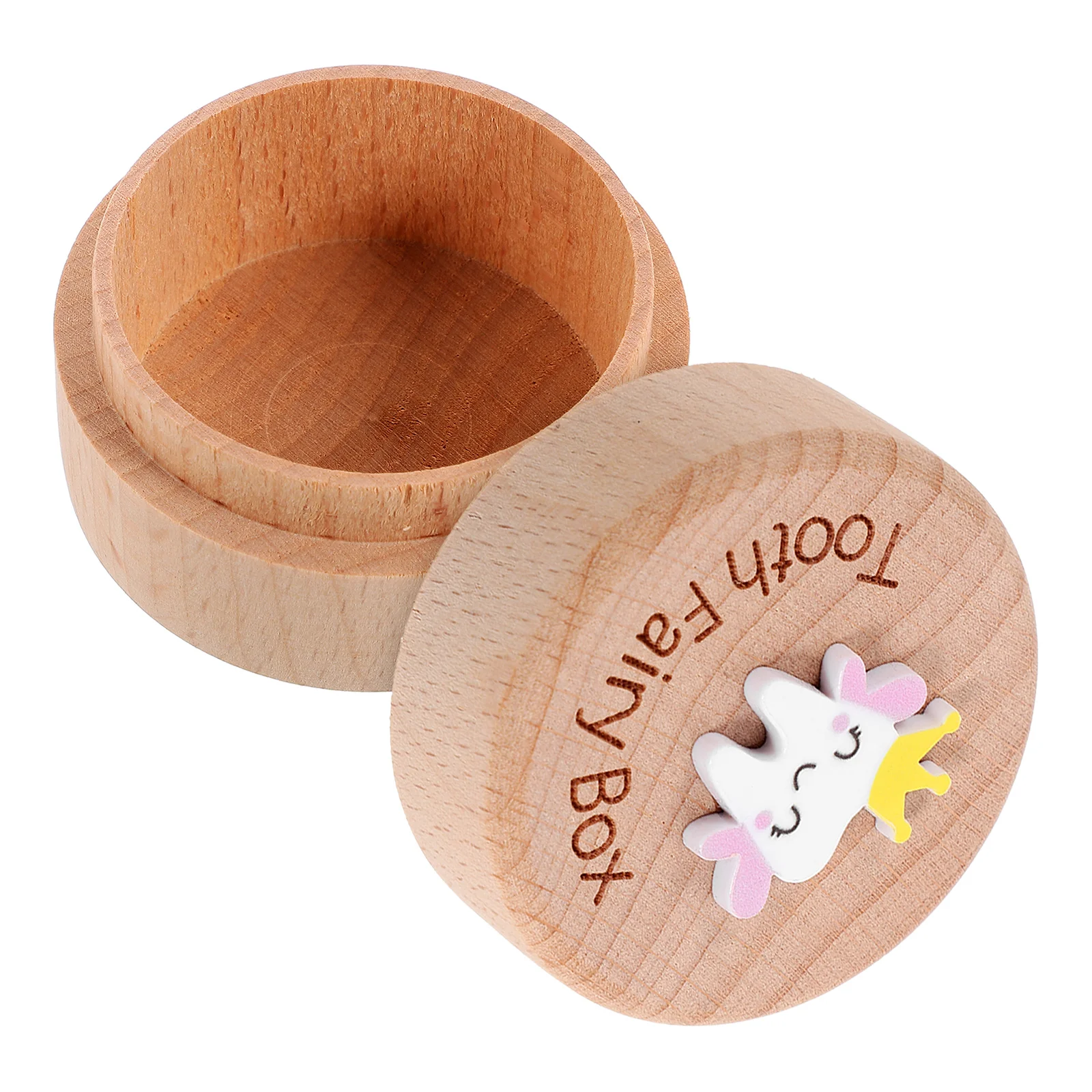 

Baby Tooth First Case Keepsake Children Container Retainer Treasure Chest Holders Cartoon Collection