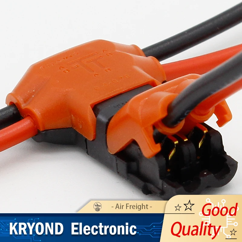 5PCS 2 Pin 2 Way DC/AC 300V 10A Universal Compact Wire Connector T Shape Conductor Terminal Block with Lever AWG 18-24