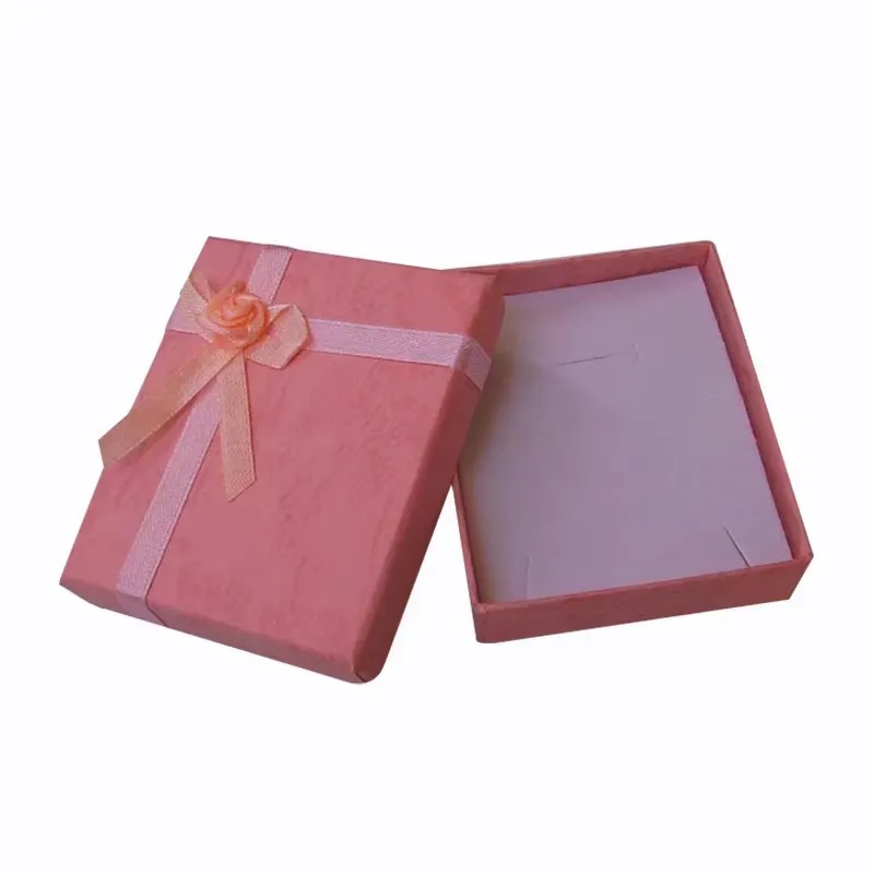 

24pcs Square Jewelry Box 9x9x2.5cm Multiple Colors Jewellery Sets Box for Necklace Earrings Ring Chain Packaging Display Case