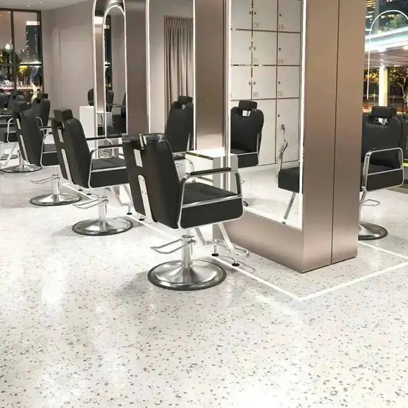 

Swivel Chair Red Styling Barber Vanity Salon Aesthetic Electric Professional Hairdressing Pedicure Manicure Cut Hair Scissors