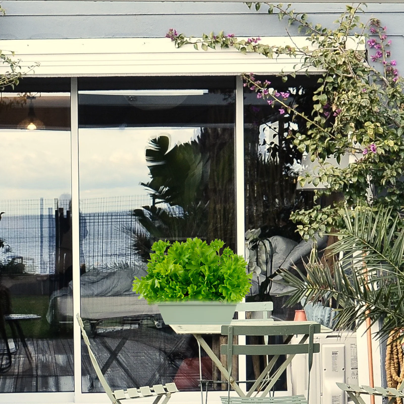 

3pcs Vegetable Planter Box Lightweight Plastic Growing Container For Garden Balcony Windowsill Household Planting Pot