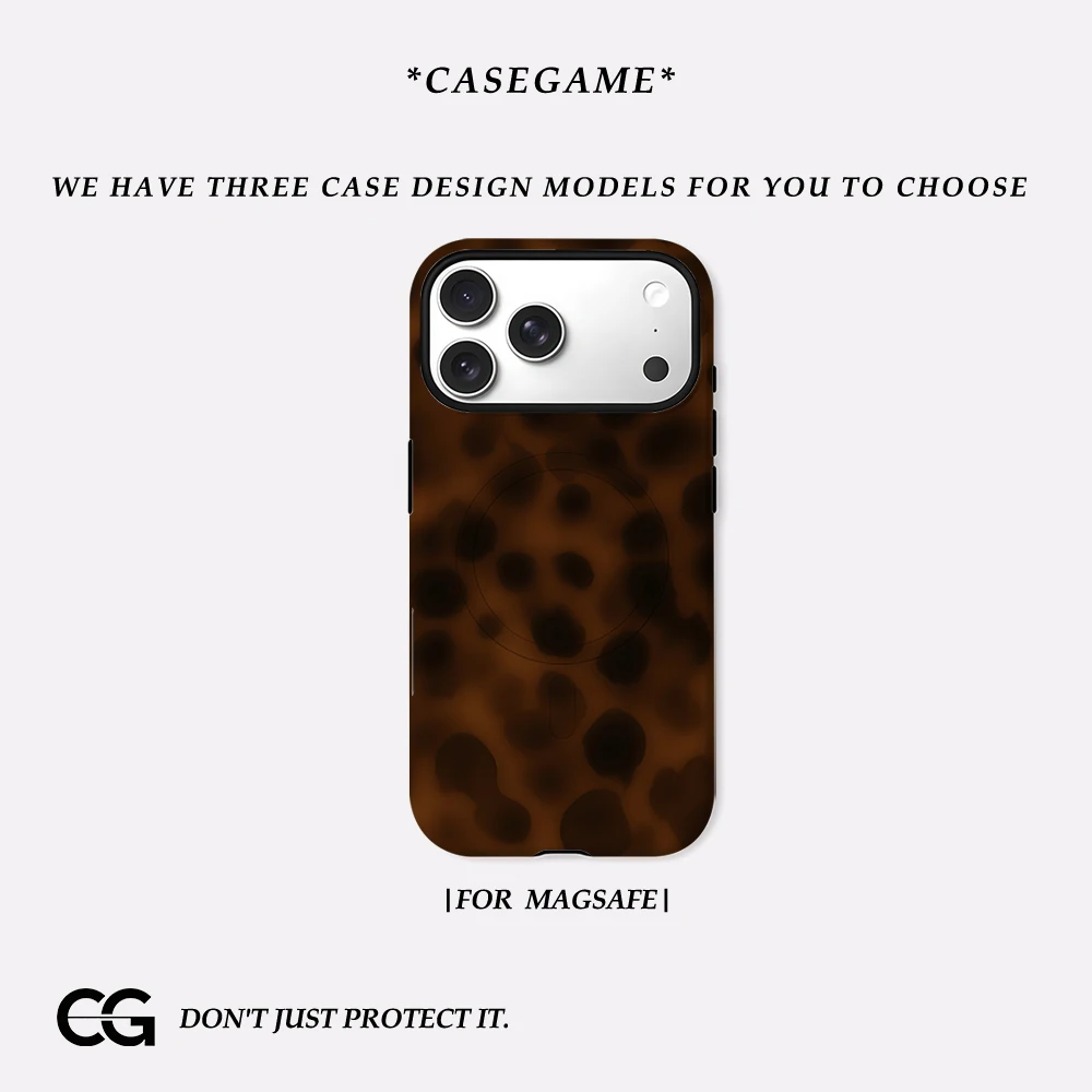 Braunes Leopardenmuster IPhone 17 Must for Magnetische Handyhülle für IPhone 17 16 15 14 Pro Max Plus Einzelne doppellagige Hülle