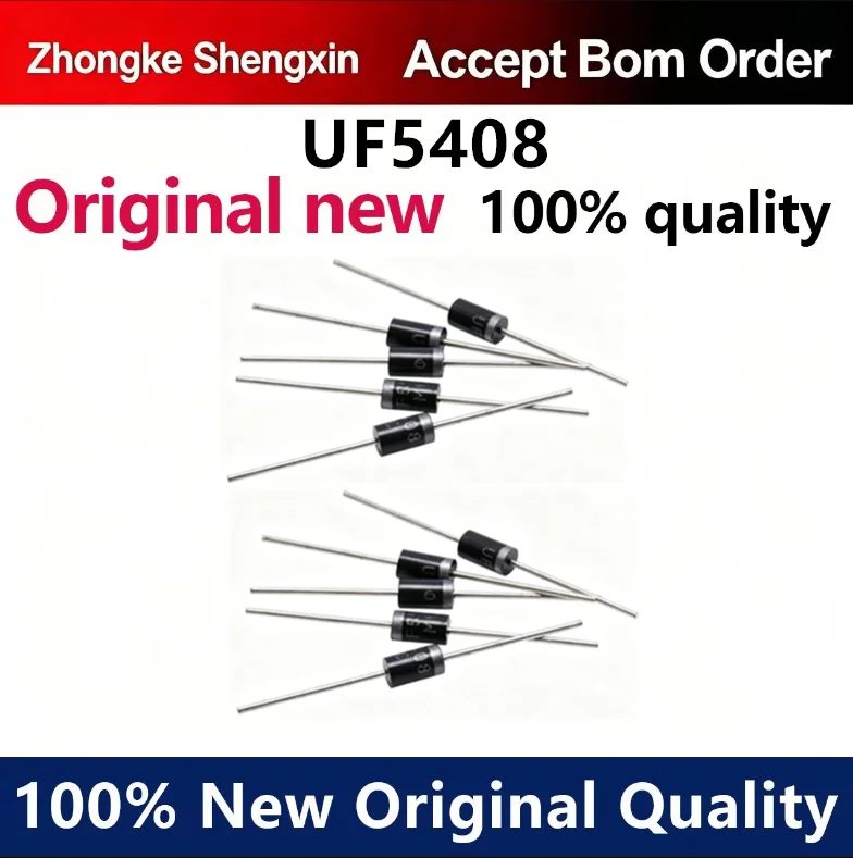 （5pcs-10pcs）Ultra fast recovery diode UF5408 5408 3A/1000V rectifier diode DO-27