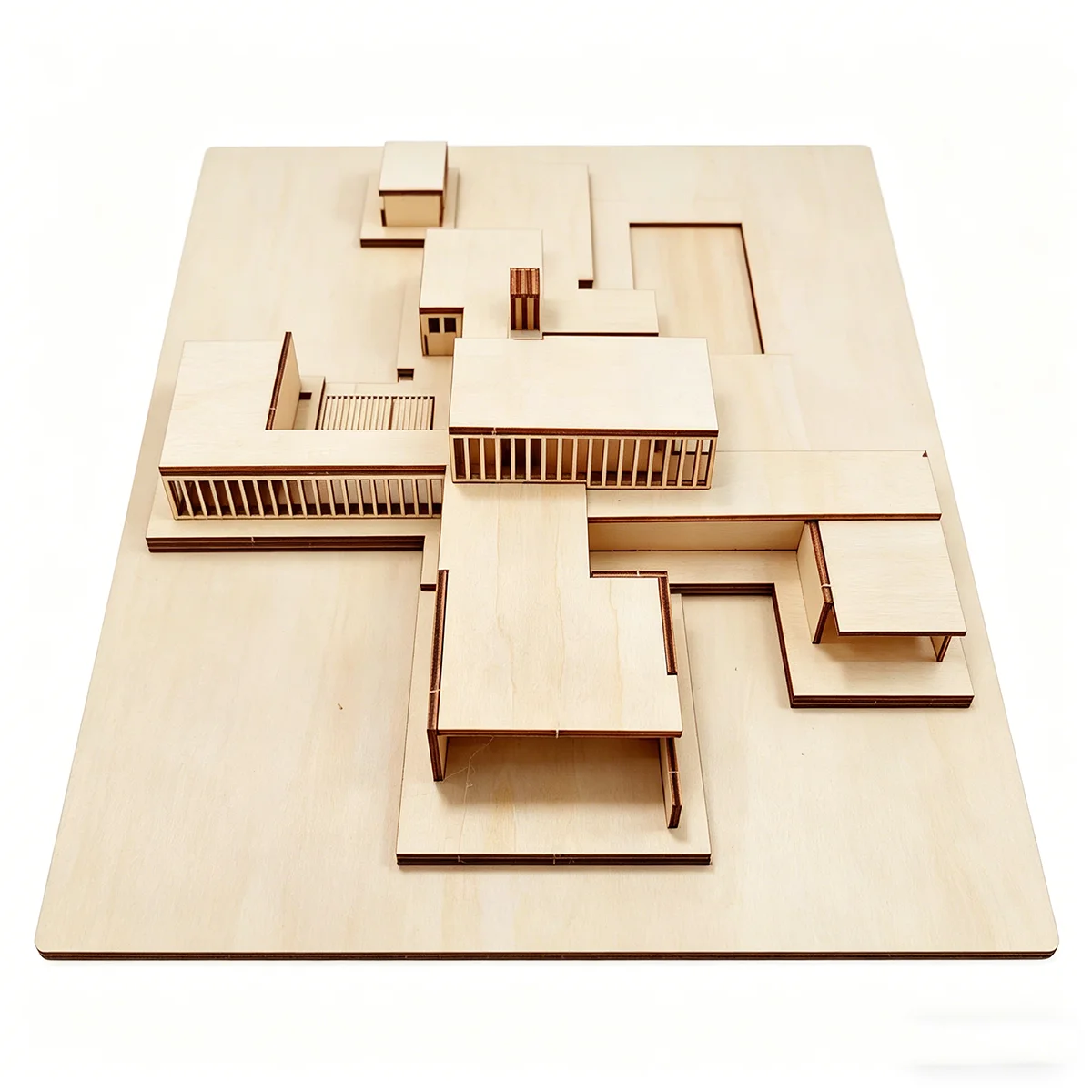 1:200 Wooden Villa Model Kit - DIY Miniature House Architecture Building Set, Adult Craft Desk Decor Gift Collection