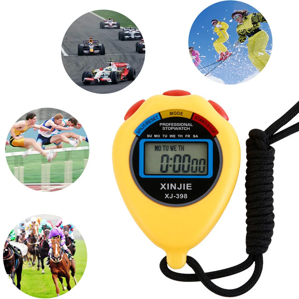 

Digital Stopwatch Multi-function Digital Sports Timer Handheld Portable LCD Sports Running Chronograph Stop Watchorts