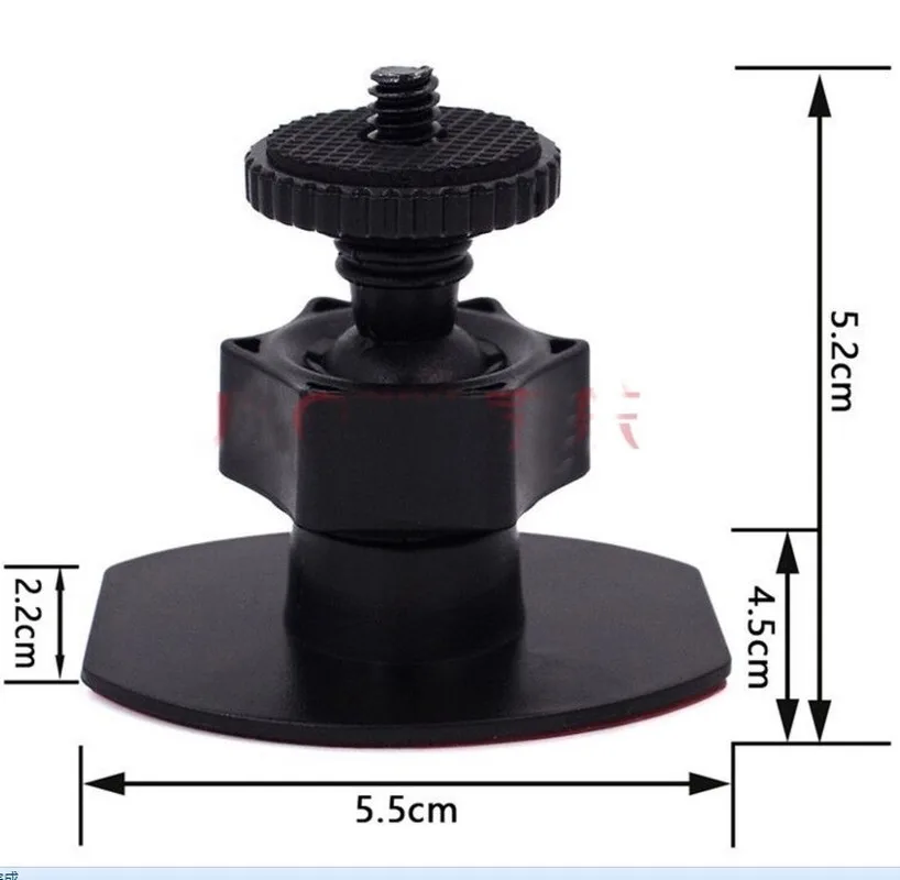 8Types Glue Adhesive Paste DVR Bracket 6MM Screw Head T Port U-shape Driving Recorder Holder Navigation GPS DV Cam Bracket Mount