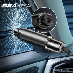 SEAMETAL 2 in 1 Car Seat Belt Cutter Emergency Window Breaker Tiny Safety Hammer Life-Saving Rescue Tool 5-Second Escape